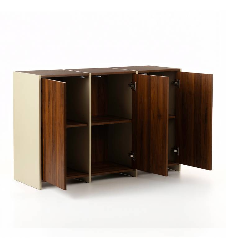 Aparador 120 cm Nogal Crema Sannah Top Mueble 2