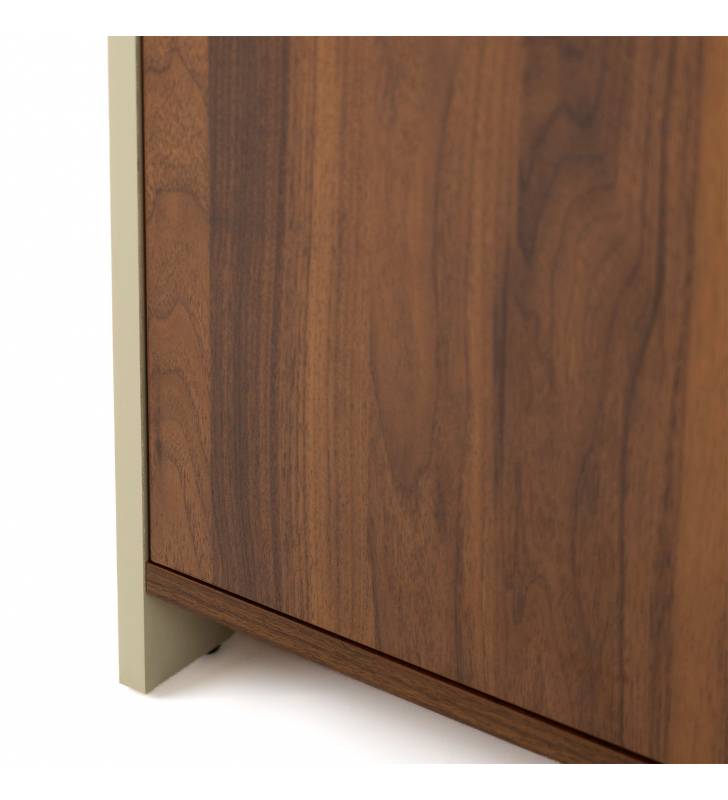 Aparador 120 cm Nogal Crema Sannah Top Mueble Detalle