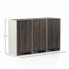Aparador 120 cm Nogal Crema Sannah Top Mueble Dimensiones