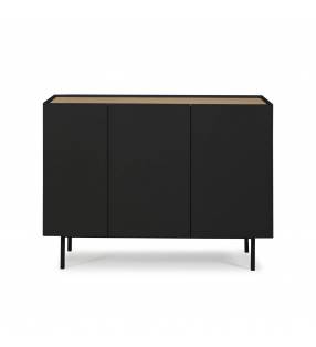 Aparador Arista 3P3C negro Topmueble