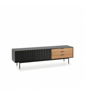 Mueble TV Sierra 2 puertas Negro Topmueble 1