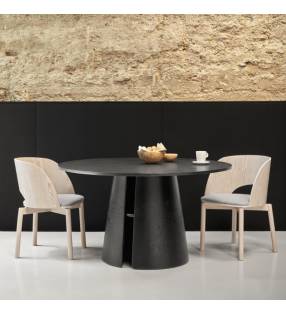 Mesa redonda CEP color negro Topmueble