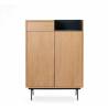 Mueble auxiliar Valley Roble/Azul oscuro Topmueble 2