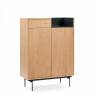 Mueble auxiliar Valley Roble/Azul oscuro Topmueble 1