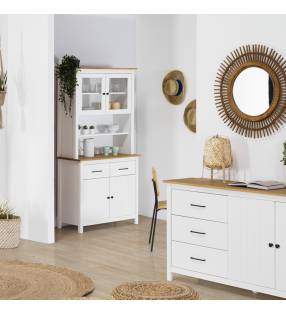 Vitrina Mora 2PCR2P2C blanco Topmueble