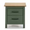 Mesita de noche Mora color verde Top Mueble