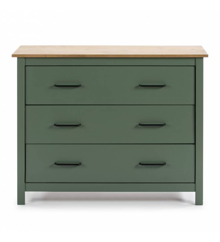 Cómoda Mora 3C verde Topmueble 2