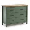 Cómoda Mora 3C verde Topmueble