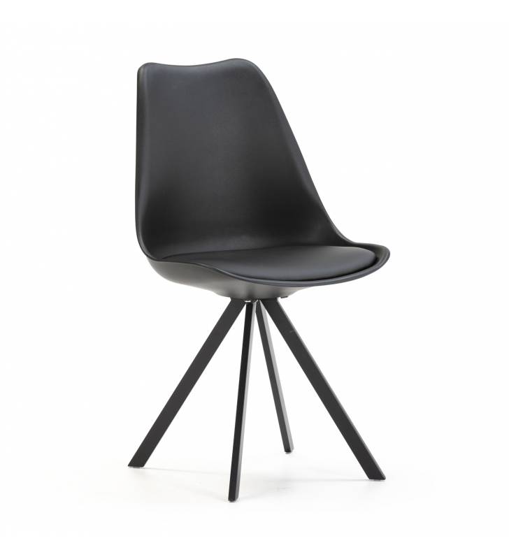 Silla Cross color negro Topmueble