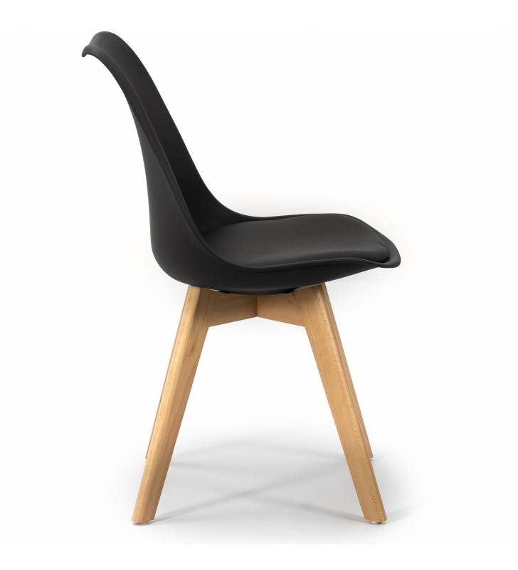 Pack 2 Sillas Comedor Negro Klara Top Mueble 4