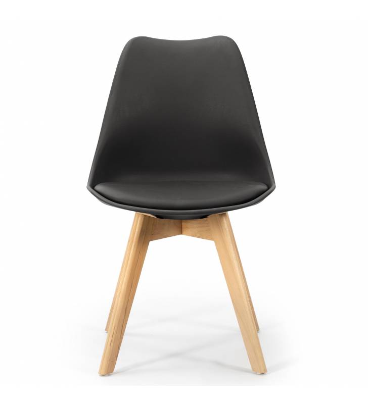 Pack 2 Sillas Comedor Negro Klara Top Mueble 3