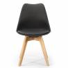 Pack 2 Sillas Comedor Negro Klara Top Mueble 3