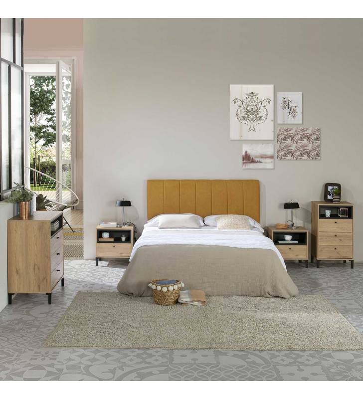 Cabecero Creta 150x60 cm mostaza Topmueble 3
