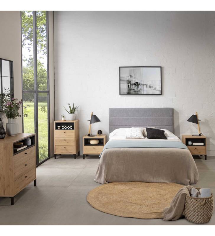 Cabecero Miconos 160x60 cm gris Topmueble 4