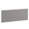 Cabecero Miconos 160x60 cm gris Topmueble