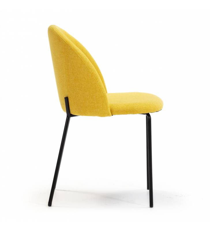 Silla Kenia pack 2 uds mostaza Topmueble