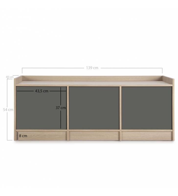 Mueble TV Montreal 3 cajones TopMueble 12