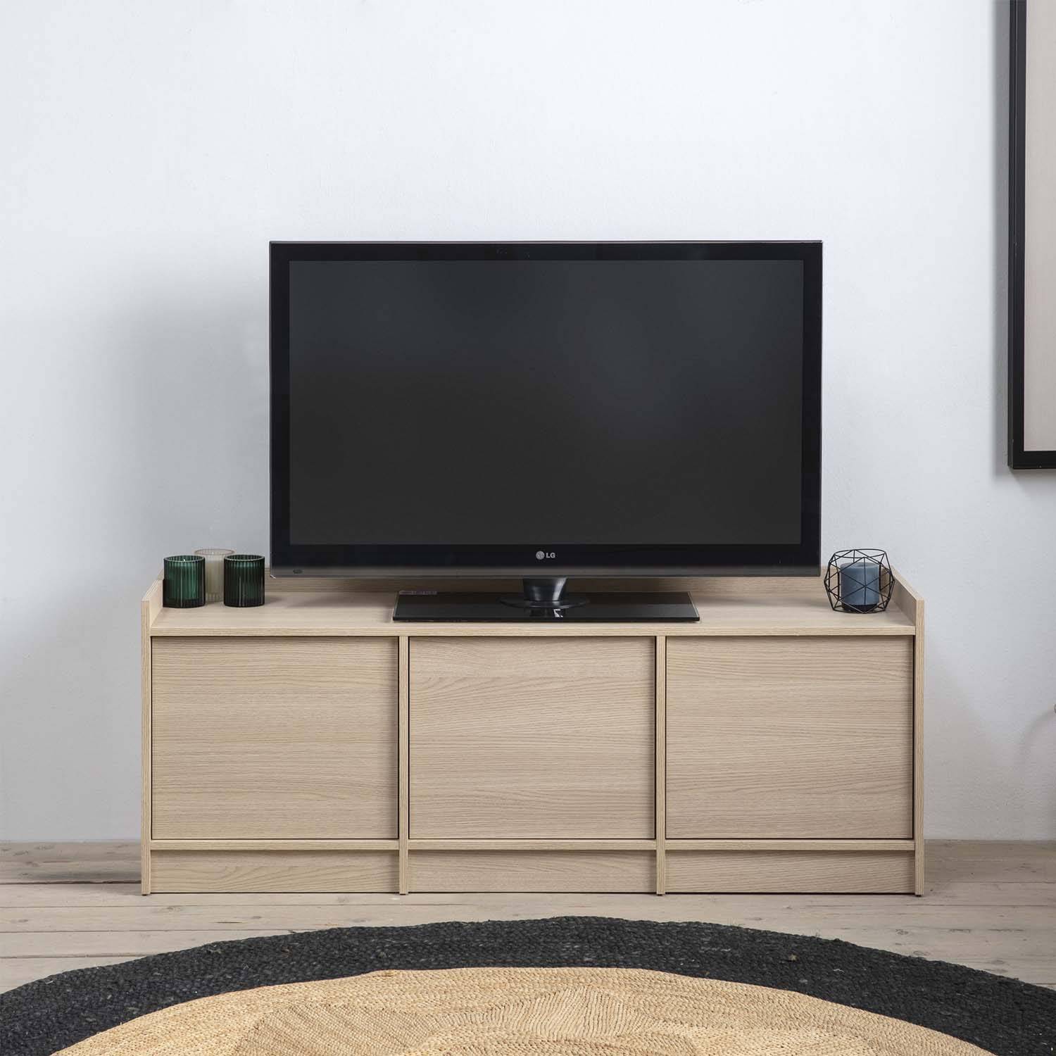Mueble TV arista blanco mate 180 cm 