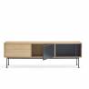Mueble TV Yoko 1P2C Roble gris antracita Topmueble 2