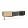 Mueble TV Yoko 1P2C Roble gris antracita Topmueble 1
