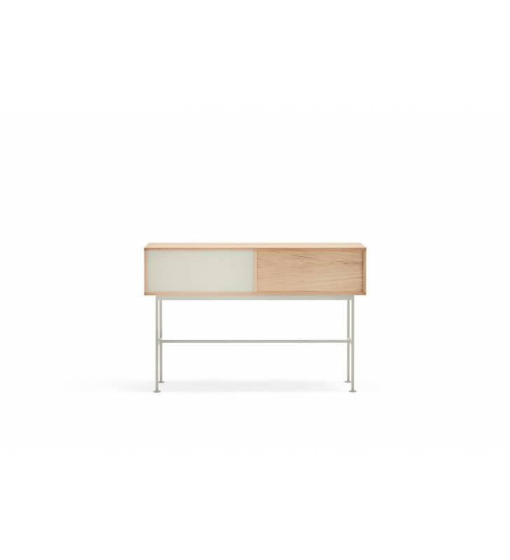 Consola Yoko 2C Roble crema Topmueble 3