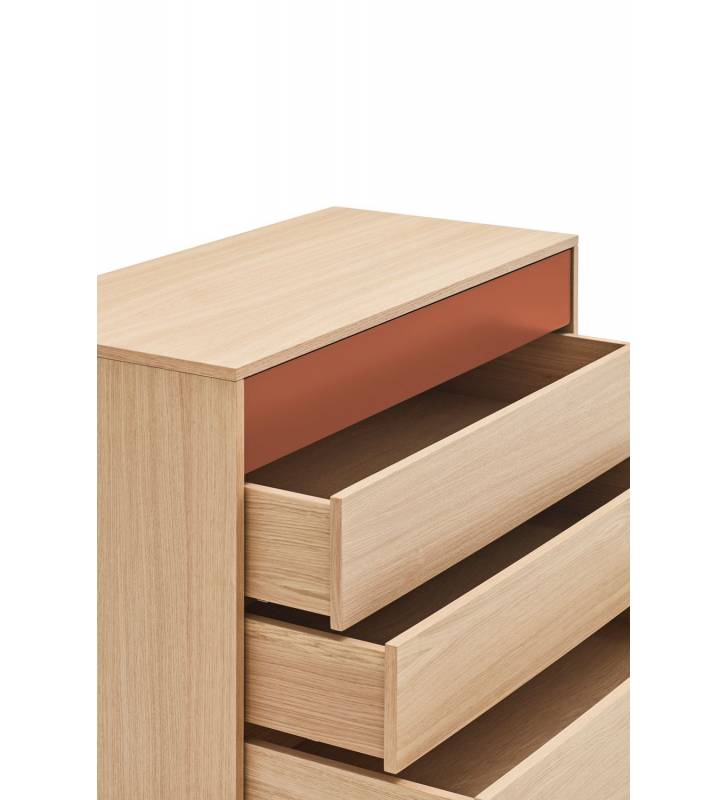 Cómoda Yoko 4C Roble tejaTopmueble 3