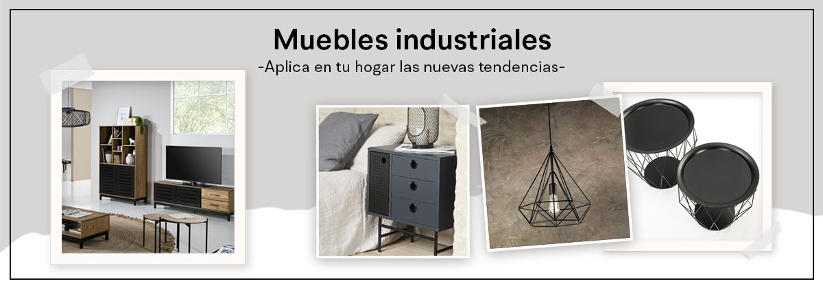 Muebles industriales - Estilo industrial para casa - Top Mueble