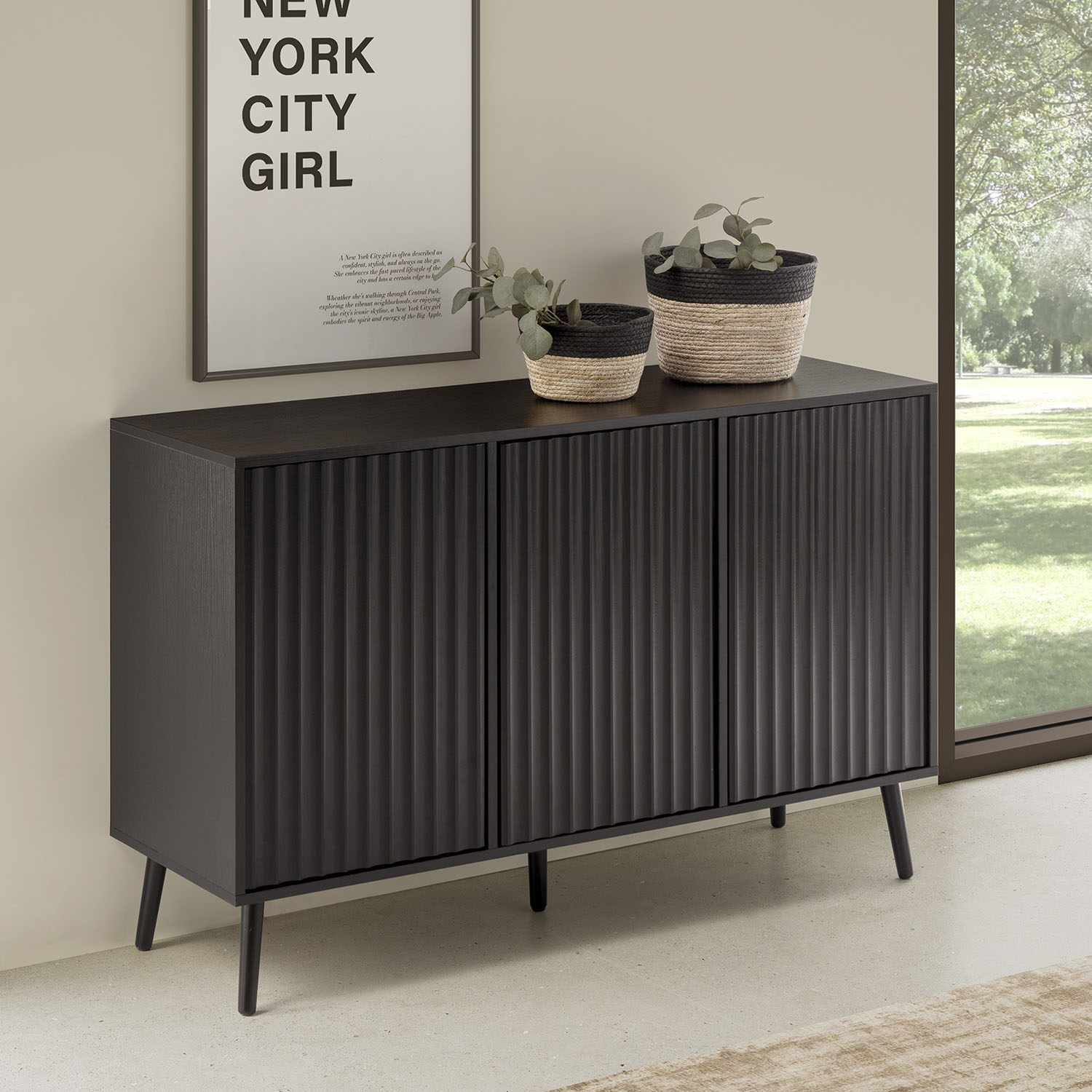 Aparador Layla 3 Puertas | Black Friday 2025 | Top Mueble