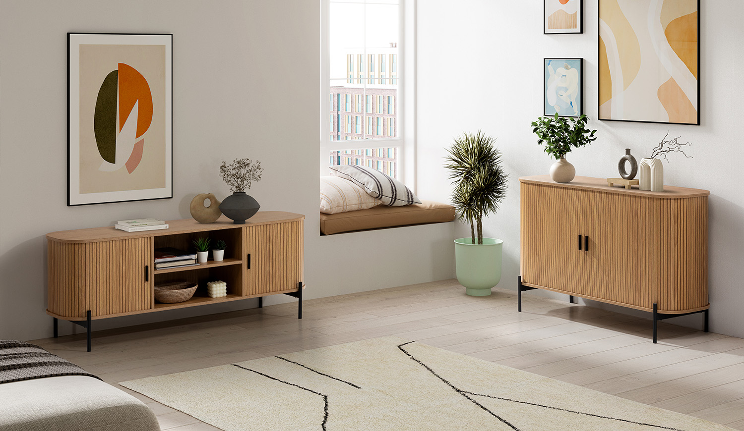 Conjunto Aparador y Mueble TV Carolina | Black Friday 2026 | Top Mueble