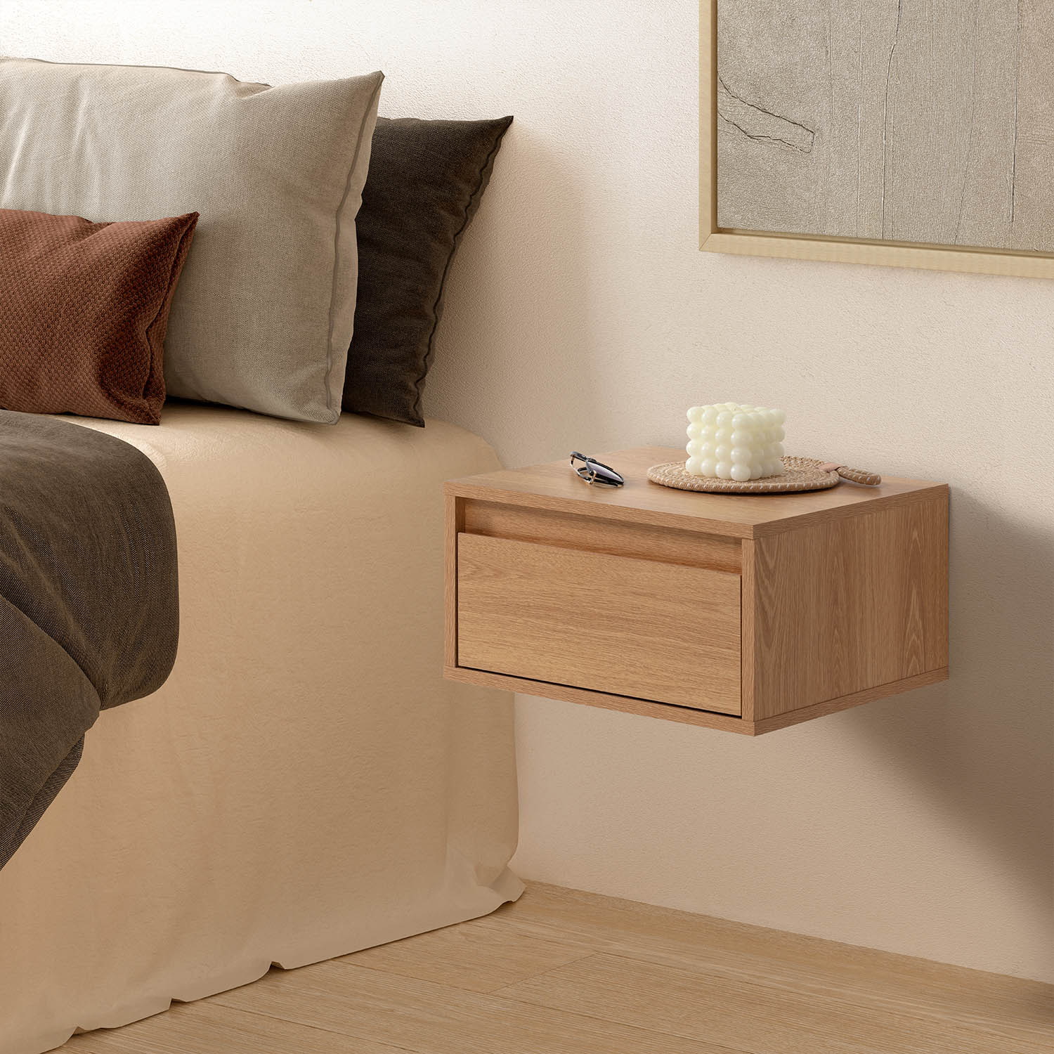 Mesita de Noche Flotante Tora | Black Friday 2026 | Top Mueble