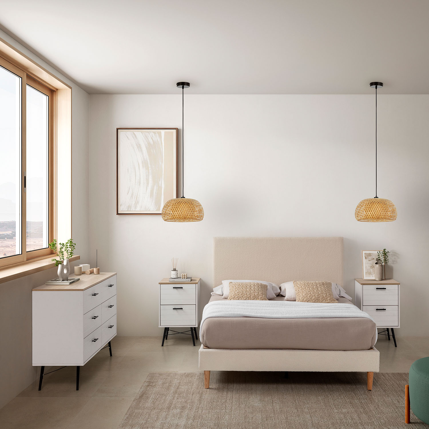 Base Tapizada Nevado | Navidad 2025 | Top Mueble