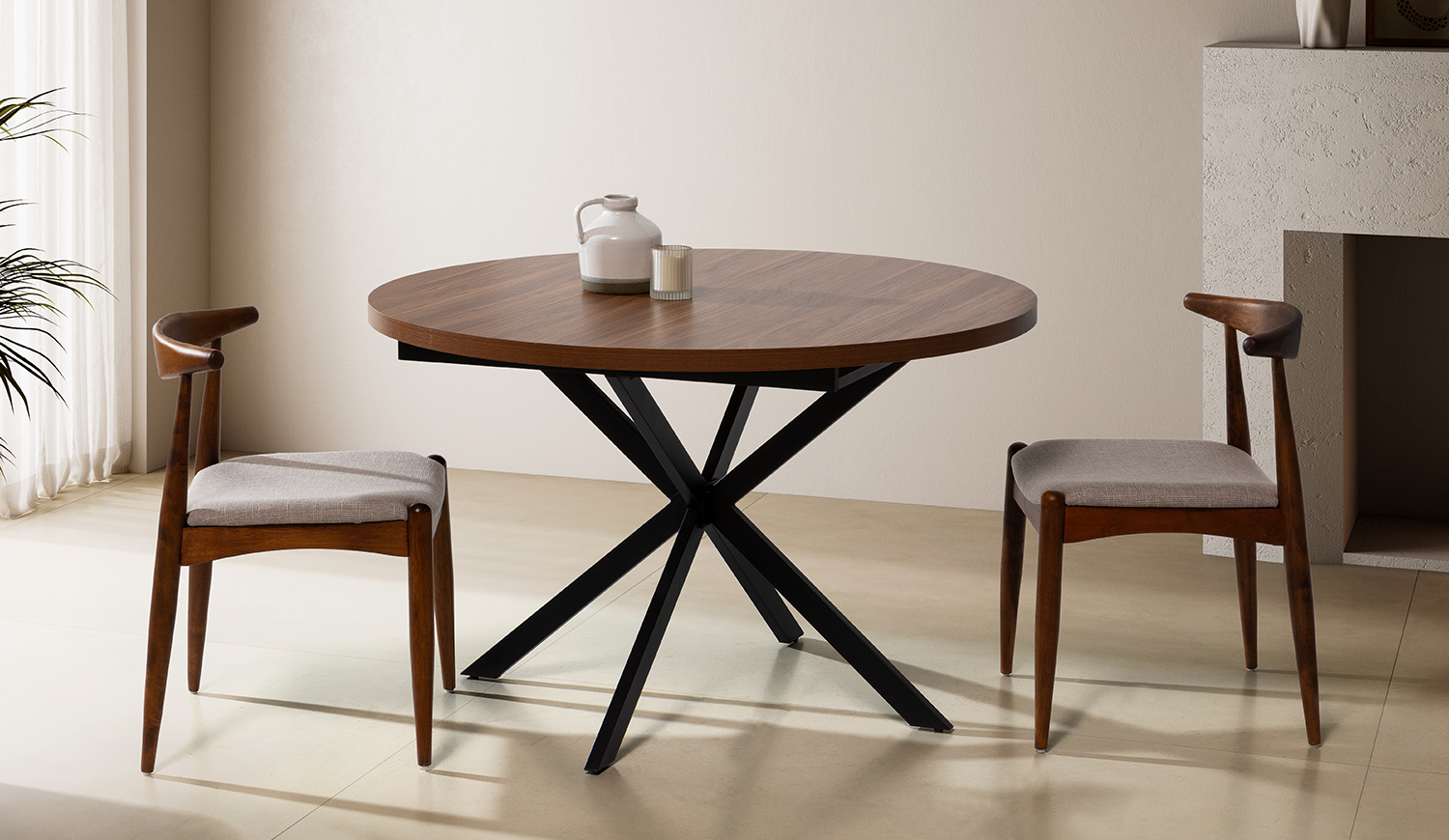 Mesa Redonda Extensible Danielle | Summer Sale 2026 | Top Mueble