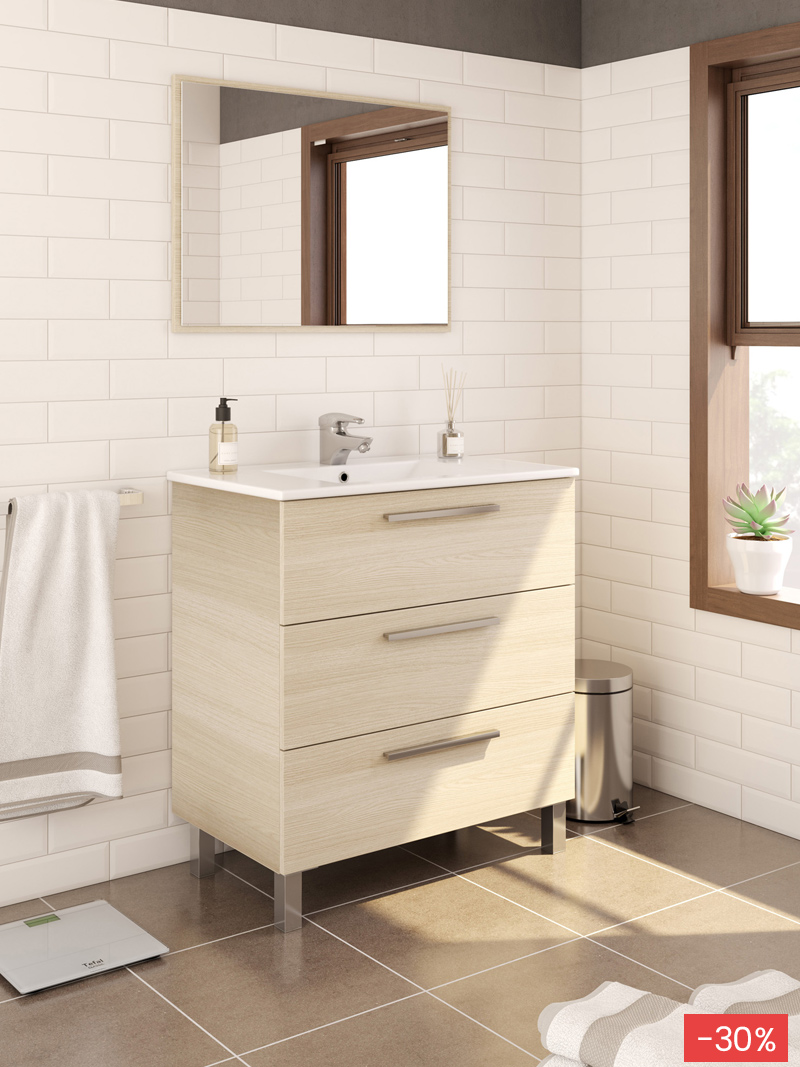Mueble Baño Andie con Espejo | Top Mueble