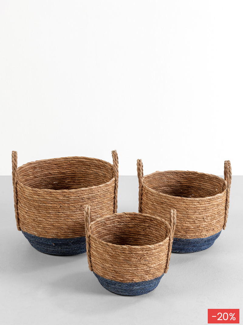 Set 3 Cestas de Fibras Lili | Top Mueble