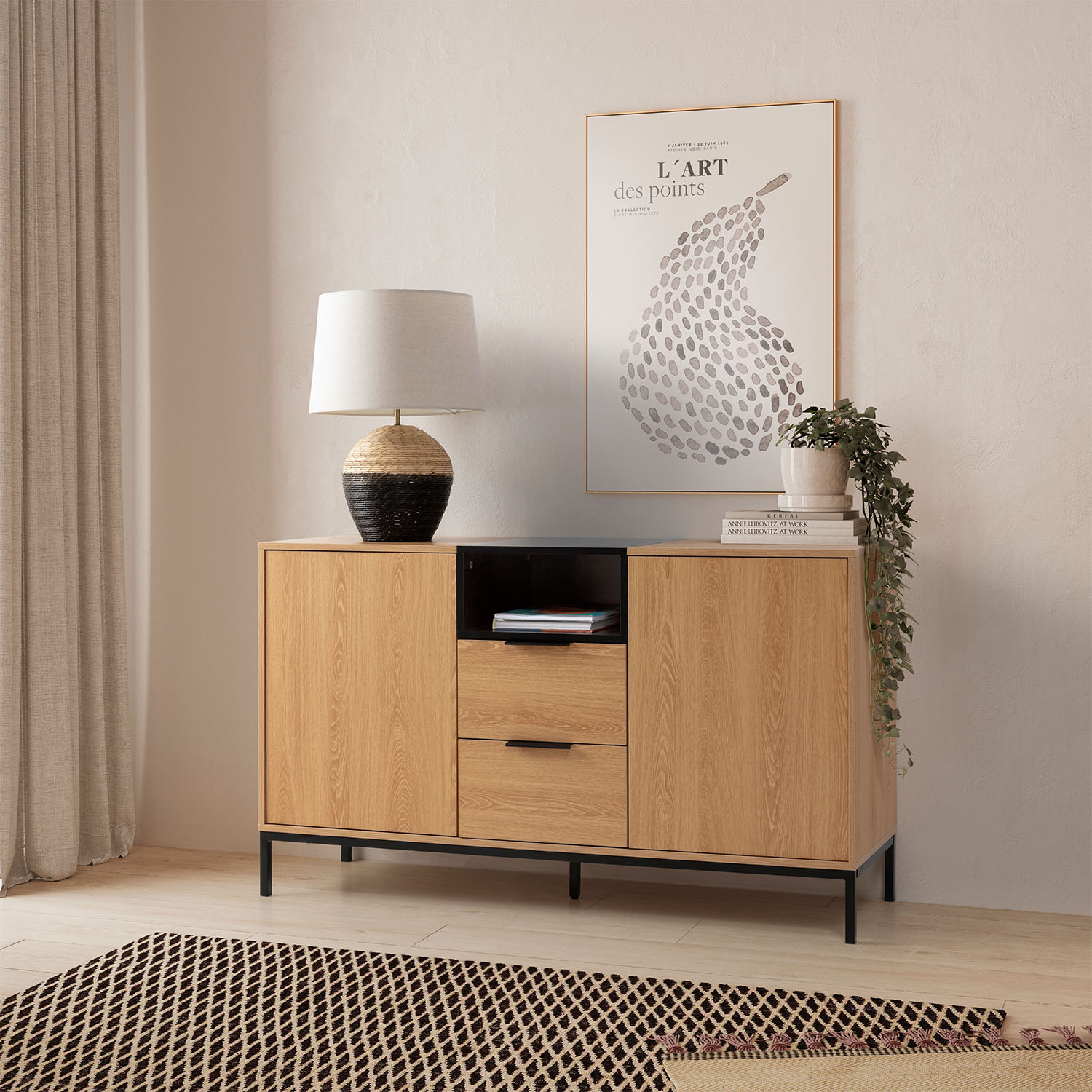 Aparador Candy Roble Negro | Top Mueble