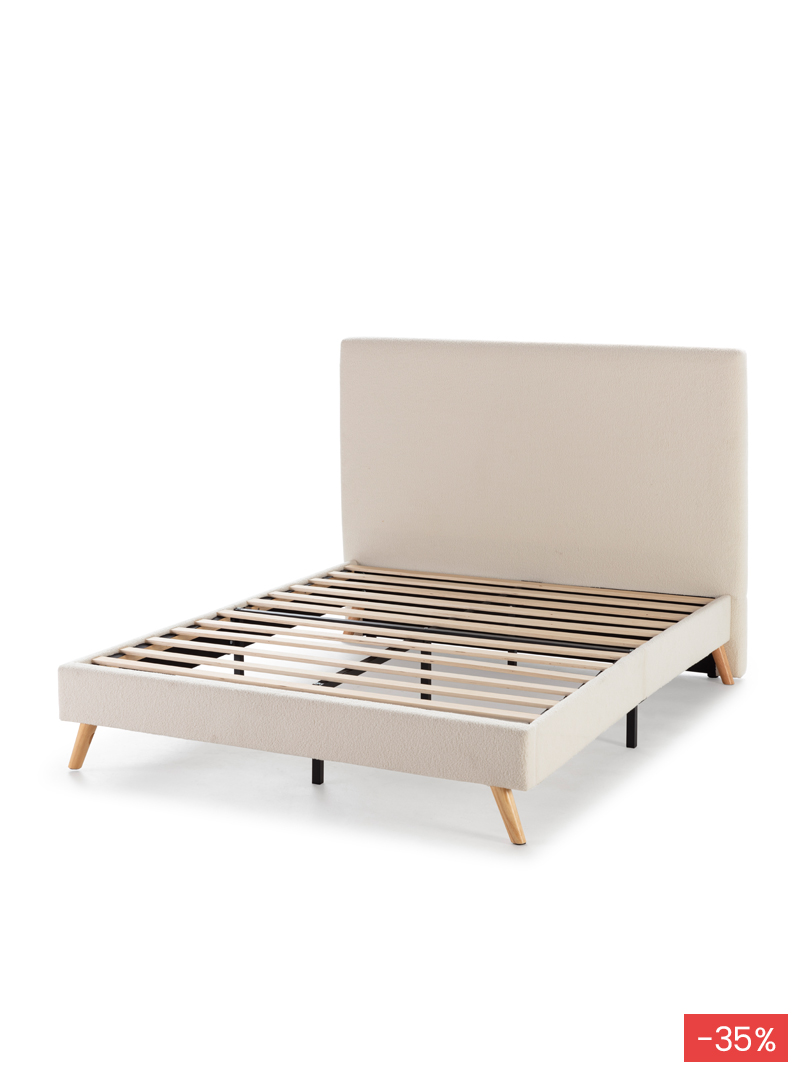 Cama Tapizada Nevado | Top Mueble