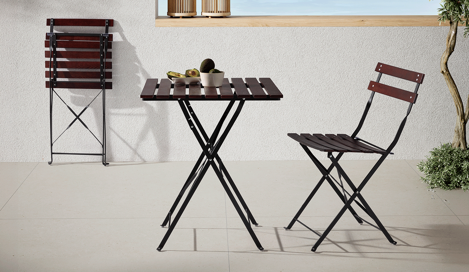 Conjunto 2 sillas y mesa plegables Oasis | Summer Sales 2026 | Top Mueble