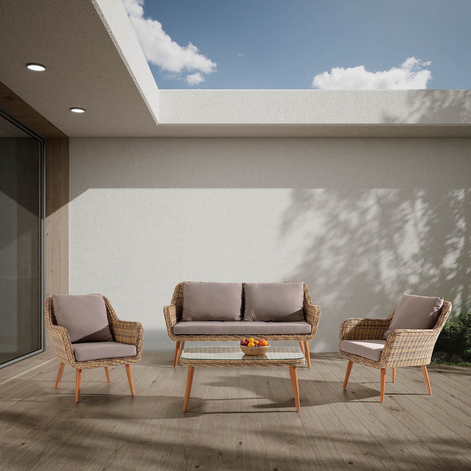 Conjunto de Jardin Ratan Lali | Summer Sales 2026 | Top Mueble