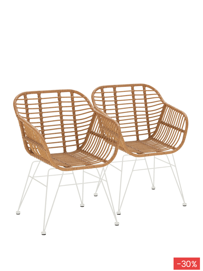 Set 2 Sillas Comedor Ely | Top Mueble
