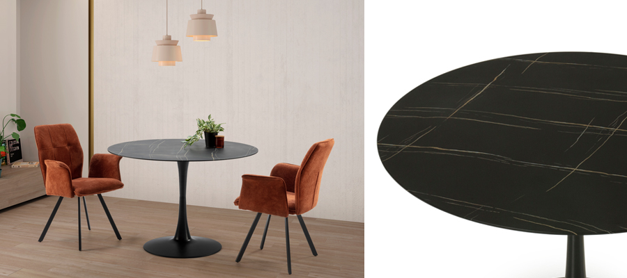 Mesa Redonda 110x110 cm Elliot | Top Mueble