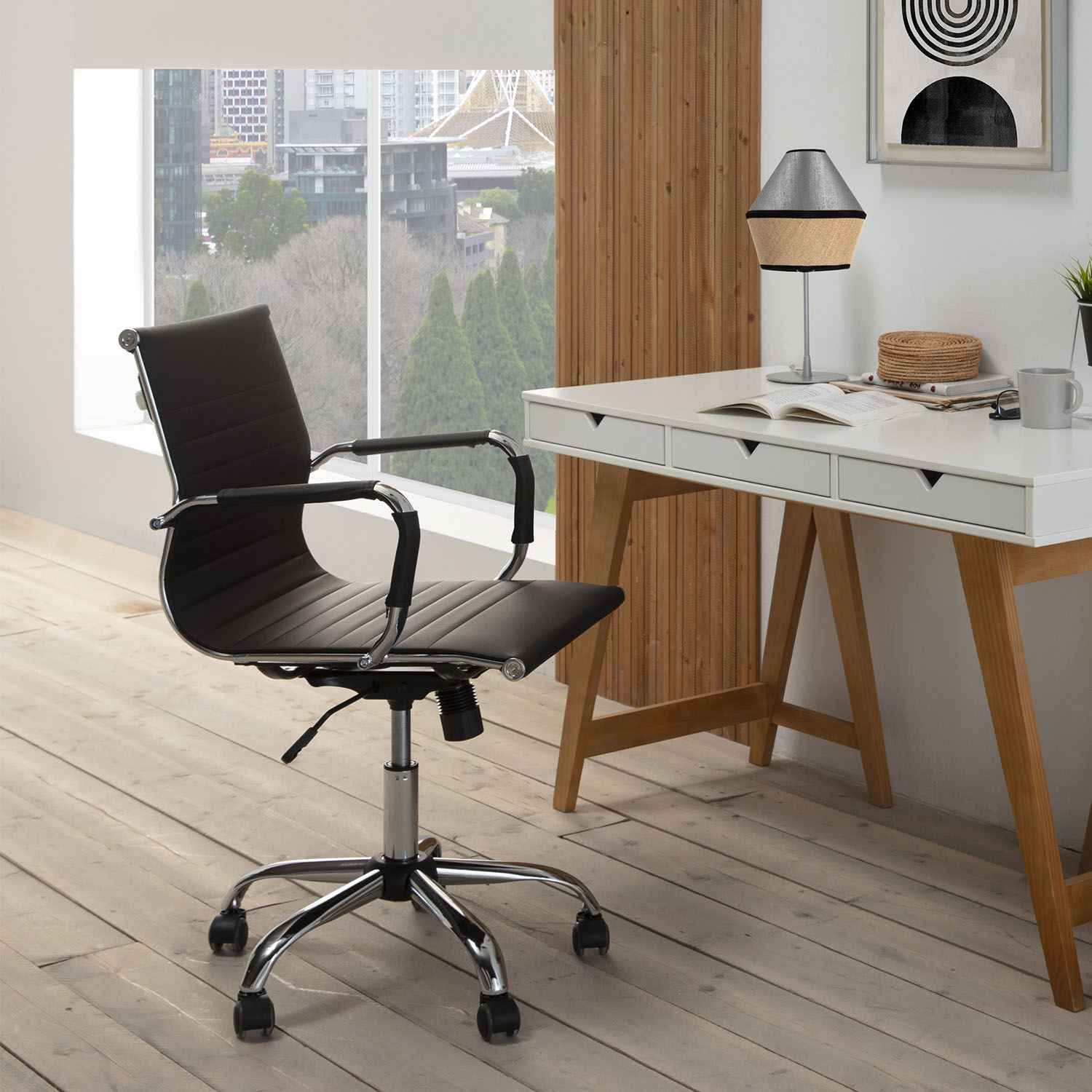 Silla Oficina Croma Negra | Top Mueble