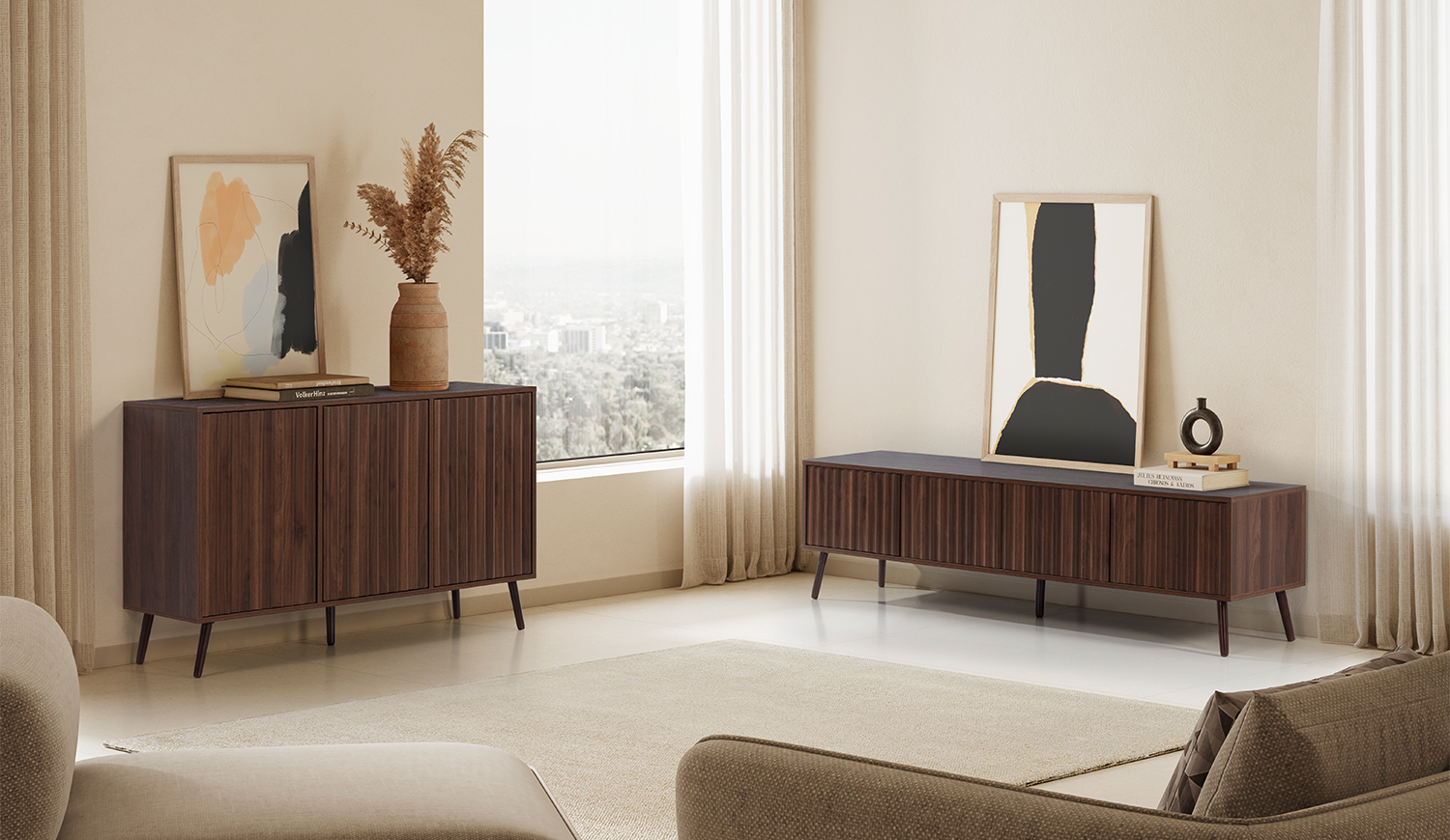 Conjunto Aparador y Mueble TV Layla | Summer Sale 2026 | Top Mueble