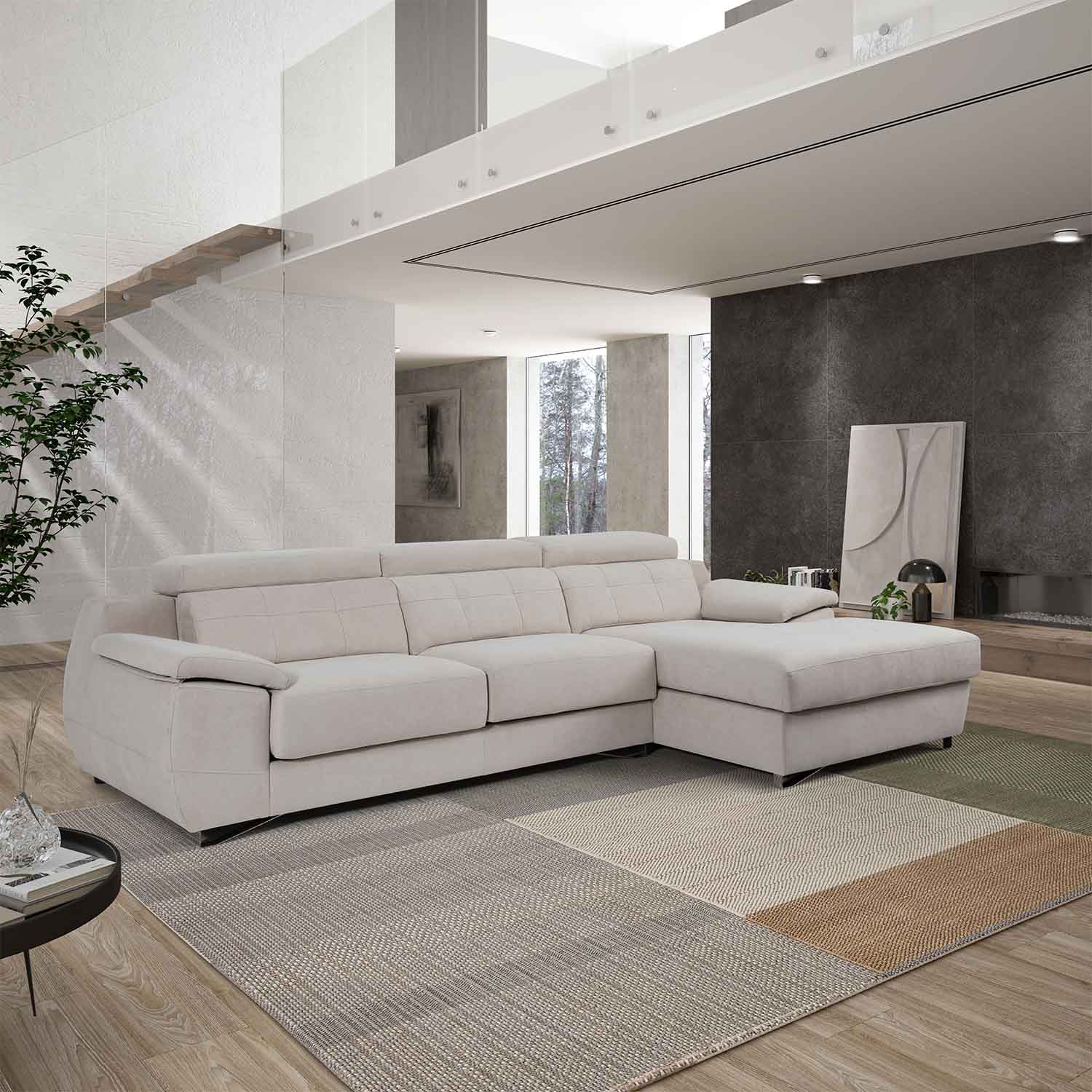 Sofá Chaise Longue Castellón Bronx | Top Mueble