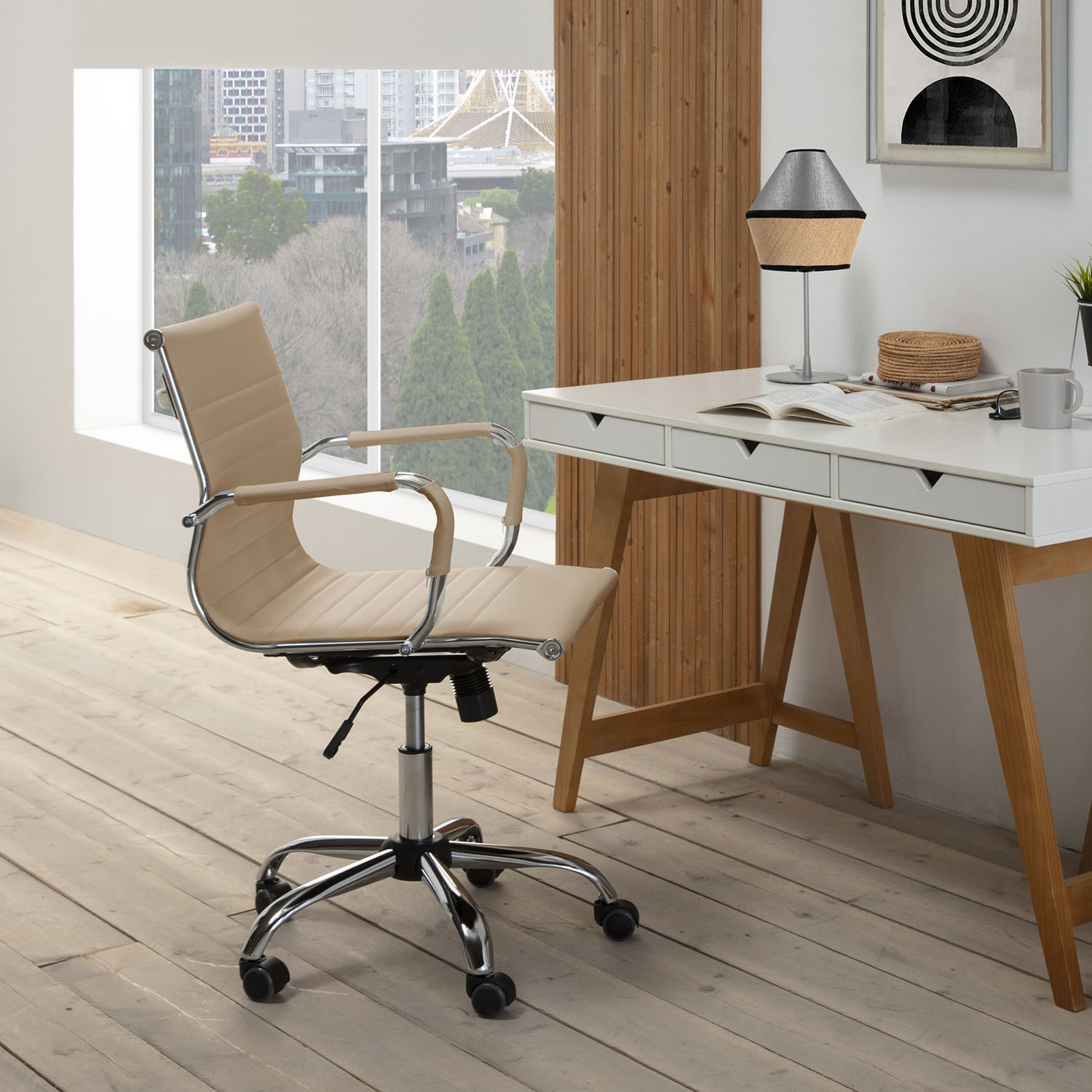 Sillón Oficina Taupe Croma | Vuelta al Cole 2026 | Top Mueble
