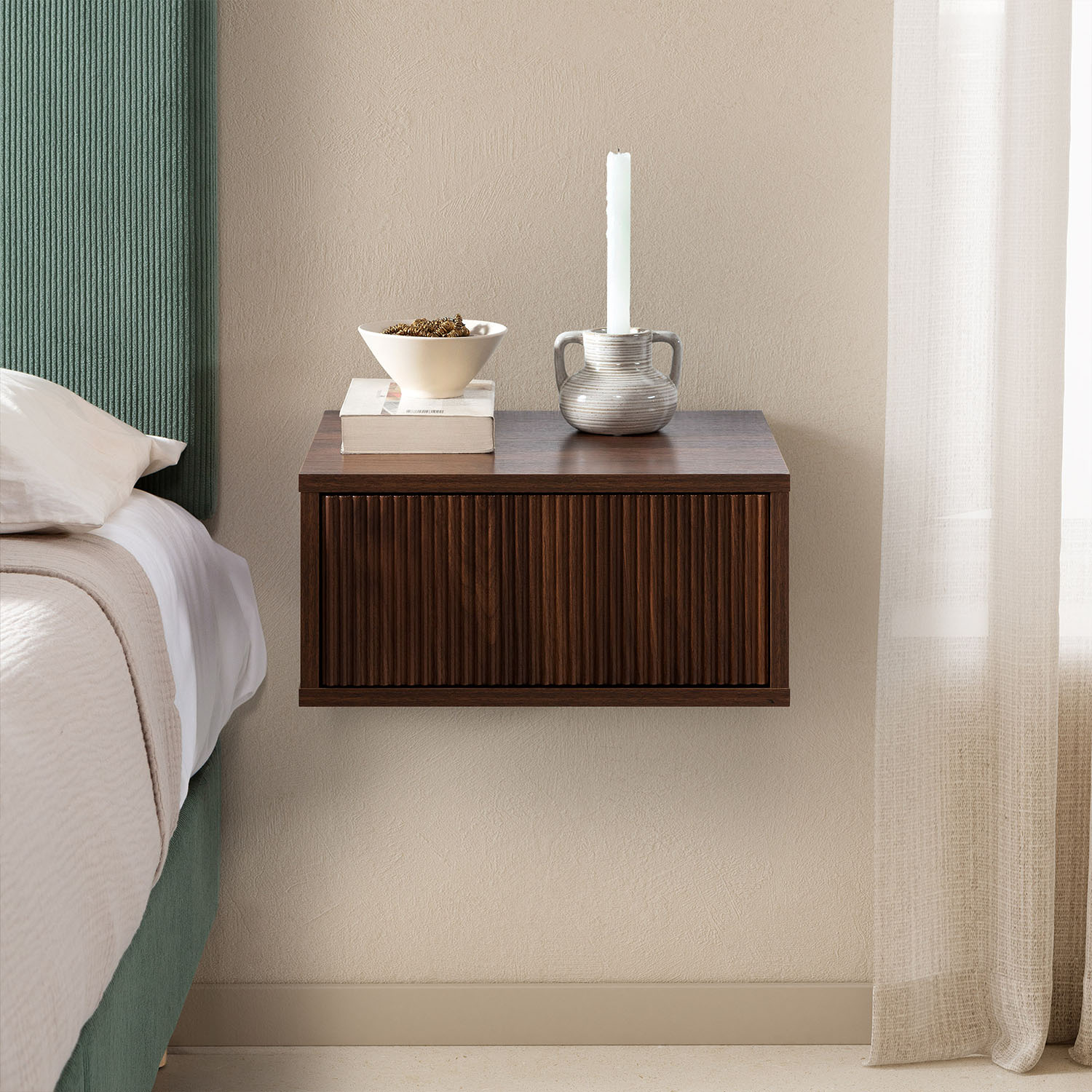 Mesita de Noche Flotante Eleanor | Vuelta al Cole 2026 | Top Mueble