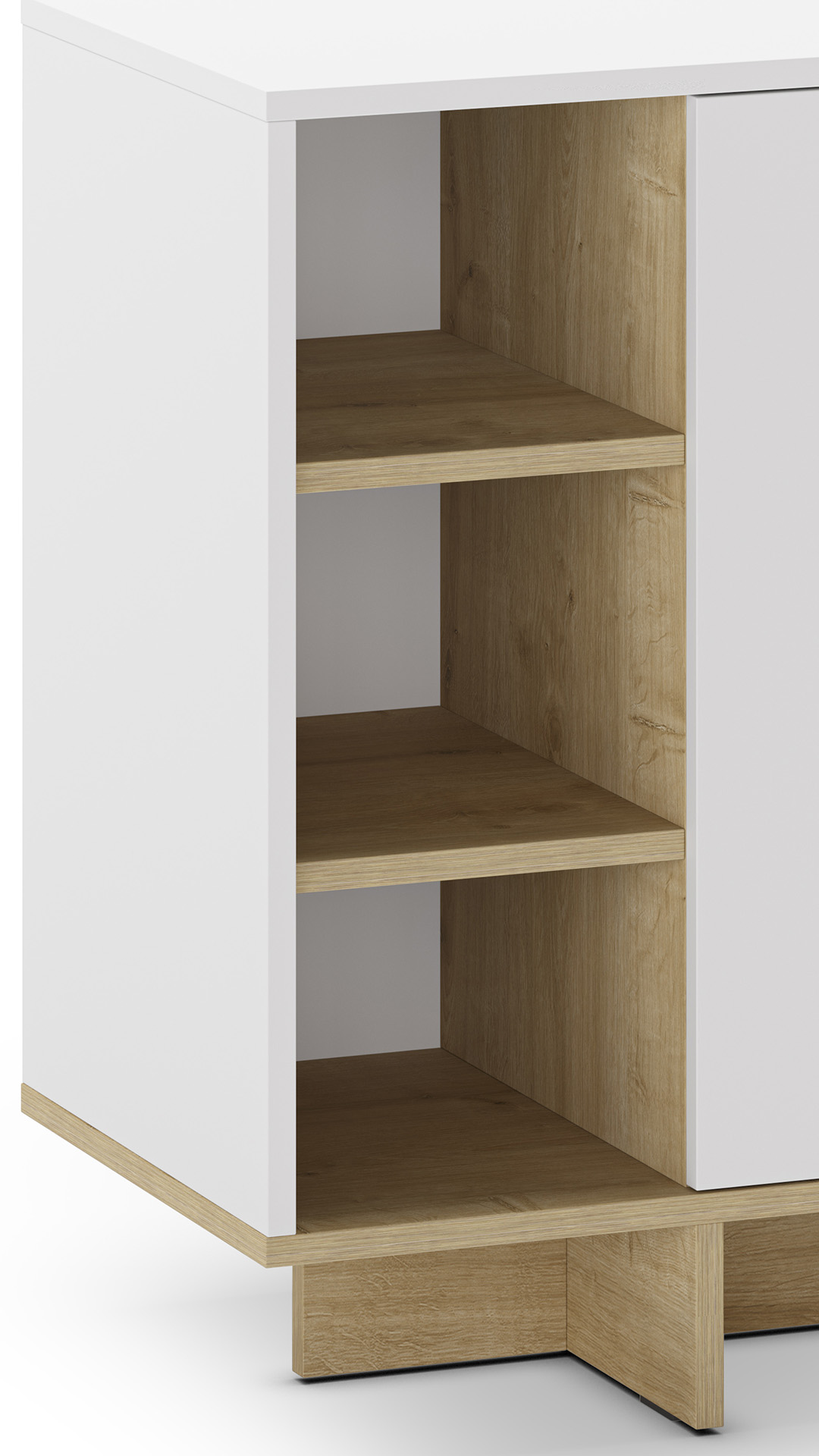 Aparador Salón 170 cm Roble Negro River Detalle | Top Mueble