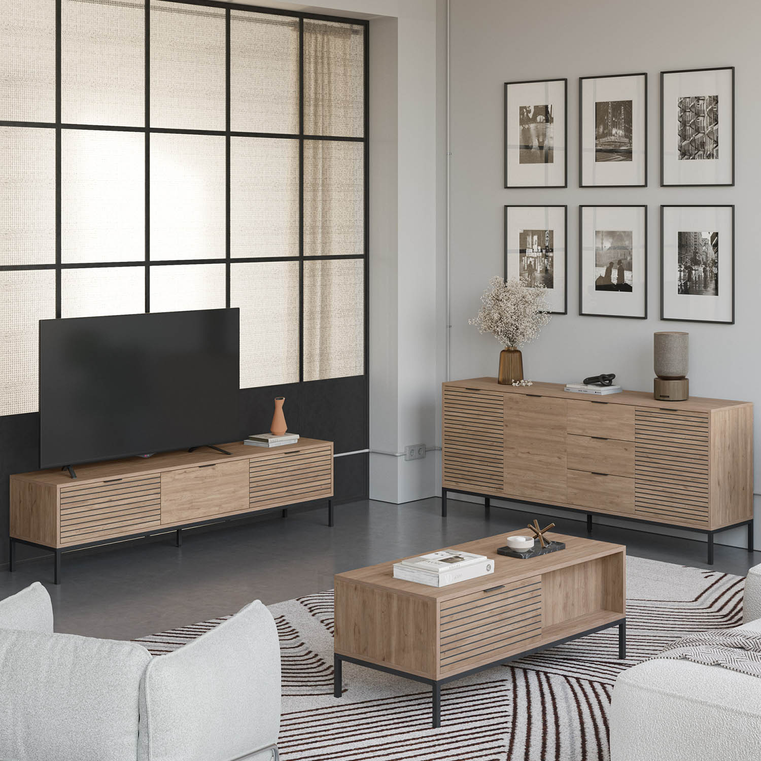 Mesa Centro Rectangular Lyra Ambiente | Top Mueble