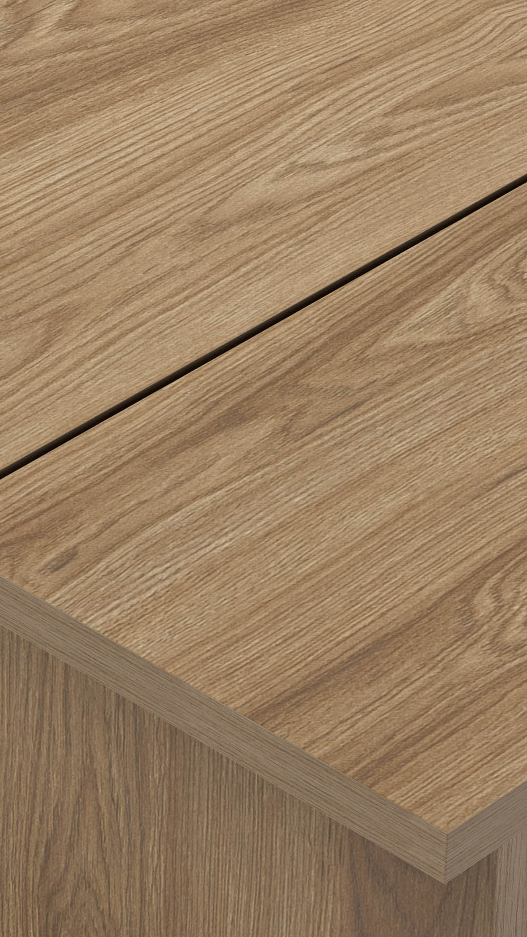 Mesa de Centro Rectangular Roble Liso Orena Detalle | Top Mueble