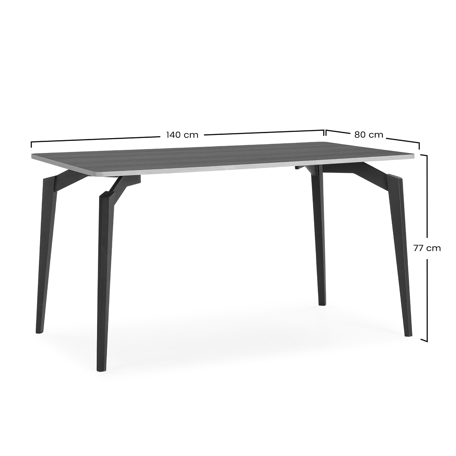 Mesa comedor 140 x 80 Donna Dimensiones | Top Mueble