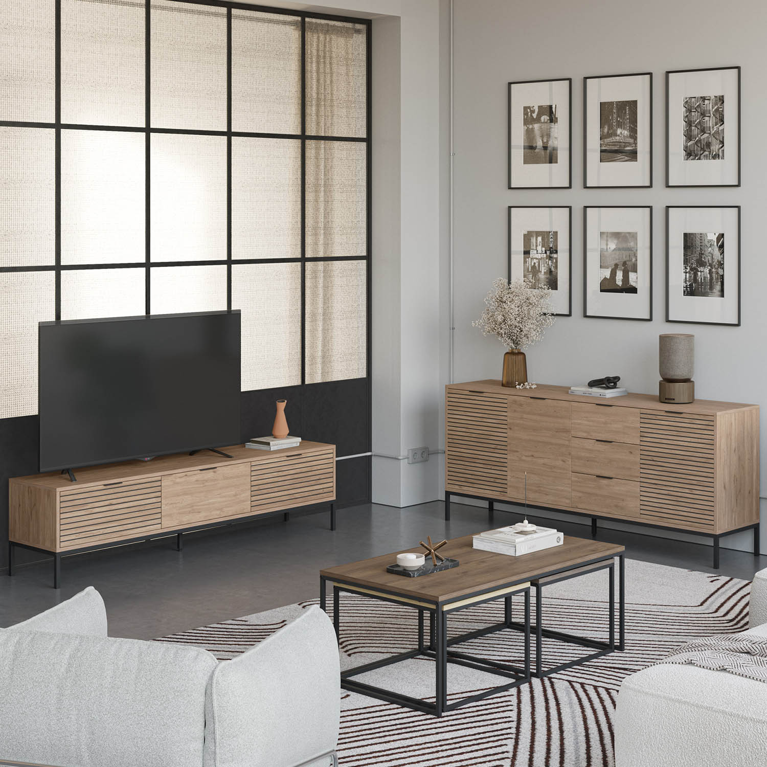 Mueble TV 180 cm Lyra Ambiente | Top Mueble